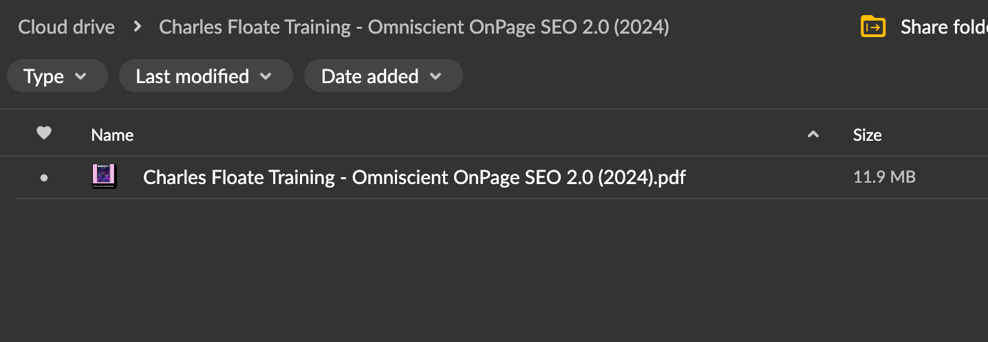 Charles Floate Training – Omniscient OnPage SEO 2.0 (2024)